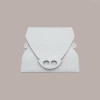 Scatola Porta Torta Cartoncino Bianco Damascato 41x41H7cm 5 Pz [7ae911a4]