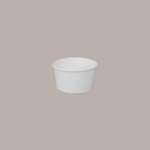 Coppetta Gelato Dessert Piccola Carta Bianca Politenata 80cc 250 Pz [84f60409]
