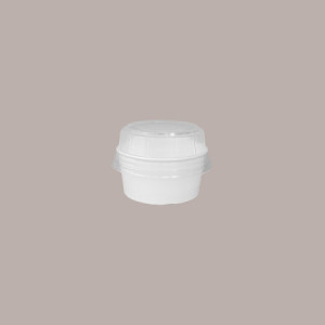 Coppetta Gelato Dessert Piccola Carta Bianca Politenata 80cc 250 Pz [36bb8213]
