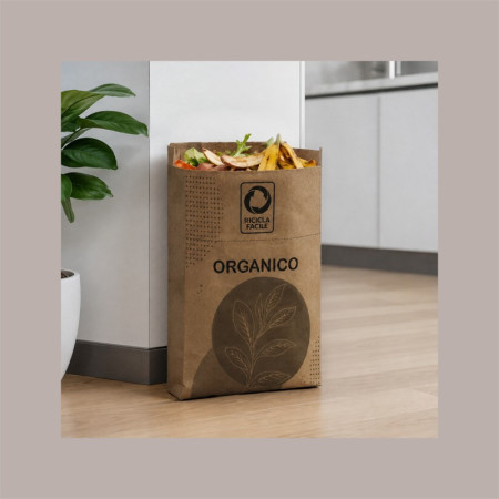 Sacchi Carta per Raccolta Differenziata Umido Organico 8 Lt 150 Pezzi [23a4459f]