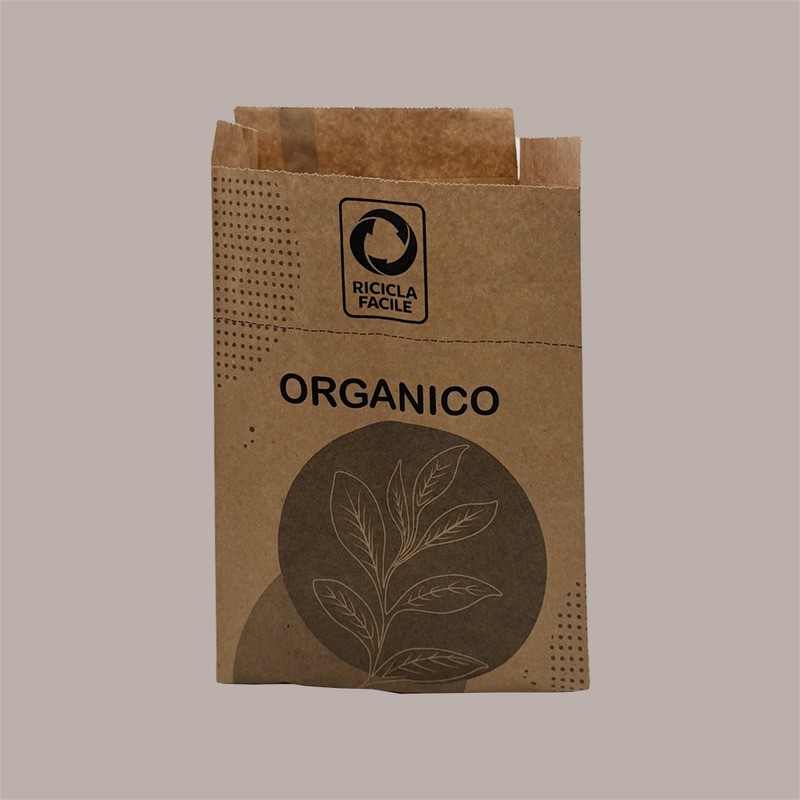 Sacchi Carta per Raccolta Differenziata Umido Organico 8 Lt 50 Pezzi [d2a07f6a]