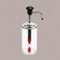 Distributore Dosatore Salse e Creme 3 Dispenser 1650 ml in Plexiglass, Acciaio e Finiture Nere [8c029c6d]
