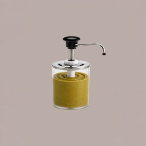 Distributore Dosatore Salse e Creme Plexiglass 3 dispenser 950 ml Finitura Nera [5a3789d5]