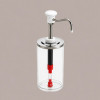 Distributore Dosatore Salse e Creme 3 Dispenser 1650 ml in Plexiglass, Acciaio e Finiture Bianche [105595ed]