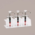Distributore Dosatore Salse e Creme Plexiglass 3 dispenser 950 ml Finitura Bianche [ea5ddb40]
