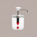 Distributore Dosatore Salse e Creme Plexiglass 3 dispenser 950 ml Finitura Bianche [b9a4a5af]