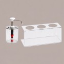 Distributore Dosatore Salse e Creme Plexiglass 3 dispenser 950 ml Finitura Bianche [337b984d]