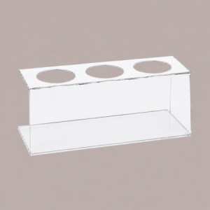 Supporto Trasparente a 3 Fori per Dispenser Salse Creme Spalmabili Marmellate da 1650 ml [a2a97851]