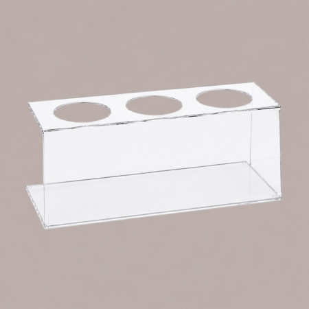 Supporto Trasparente a 3 Fori per Dispenser Salse Creme Spalmabili Marmellate da 1650 ml [a2a97851]