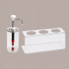 Supporto Trasparente a 3 Fori per Dispenser Salse Creme Spalmabili Marmellate da 1650 ml [cc92fa58]