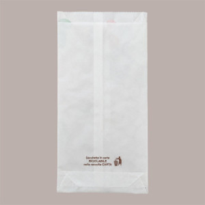 10 Kg Sacchetto Carta Politenata Antigrasso Spuntini Sfiziosi 14x30 [9a00543e]