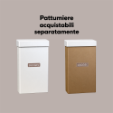 Coperchio Bianco in Carta per Cestino Raccolta Differenziata 38x38 cm 2 pezzi