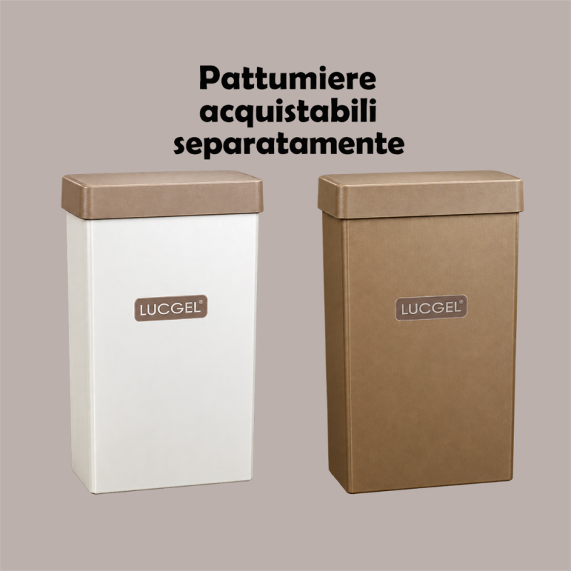 Coperchio Avana in Carta per Cestino Raccolta Differenziata 38x38 cm 2 pezzi