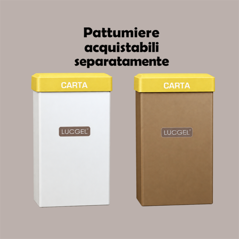 Coperchio Giallo in Carta per Cestino Raccolta Differenziata Carta 38x38 cm 2 pezzi