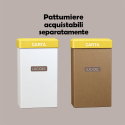 Coperchio Giallo in Carta per Cestino Raccolta Differenziata Carta 38x38 cm 2 pezzi