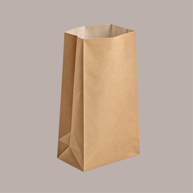 Sacchetti Carta Avana Antiunto Fondo Esagonale 20x32cm 50 Pz