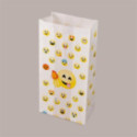 Sacchetto Carta Politenato Antigrasso grafica Gelato Emoticon Emoji 14+10x34cm 500 pezzi [5f20d959]