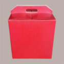 Scatola per Confezione Regalo Natale Porta Panettone Bottiglia Valigetta Piccola Cartoncino Rosso grafica effetto pel [c900a4c1]
