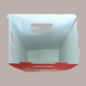 Scatola per Confezione Regalo Natale Porta Panettone Bottiglia Valigetta Piccola Cartoncino Rosso grafica Babbo Natal [817a7deb]