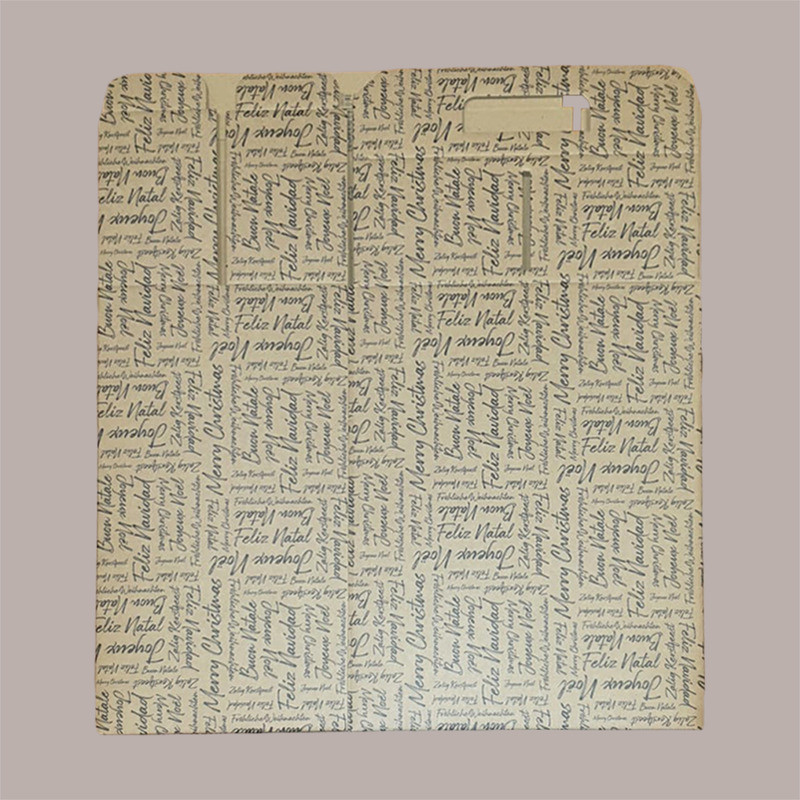Scatola per Confezione Regalo Natale Porta Panettone Bottiglia Valigetta media Cartoncino Avana grafica Natale Words  [905ece2e]