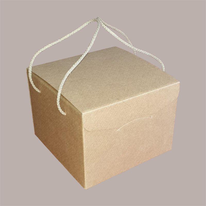Scatola per Confezione Regalo Natale Porta Panettone Bottiglia Valigetta Media in Cartoncino Avana liscio Segreto con [395d443f]