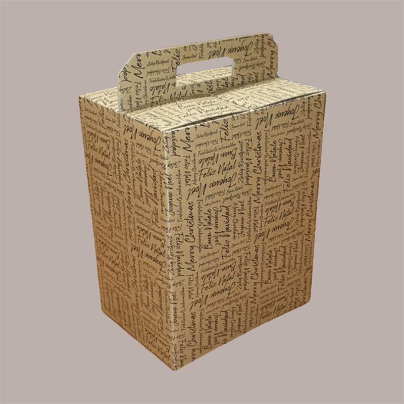 Scatola per Confezione Regalo Natale Porta Panettone Bottiglia Valigetta Piccola Cartoncino grafica Sfere Bianco 280x [5907dcf8]