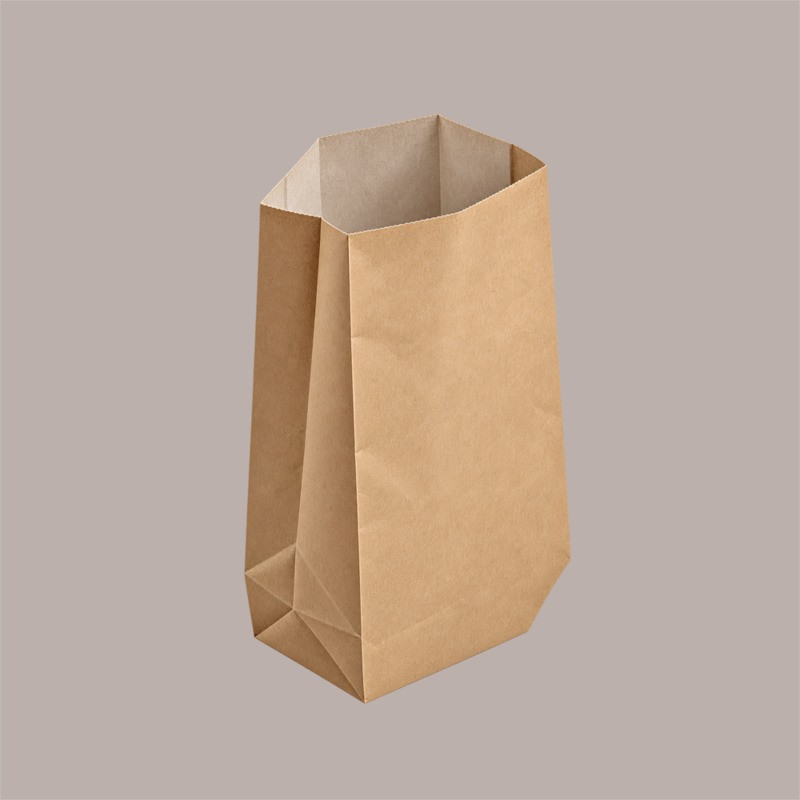 Sacchetti Carta Avana Antiunto Fondo Esagonale 20x32cm 50 Pz [019250e5]