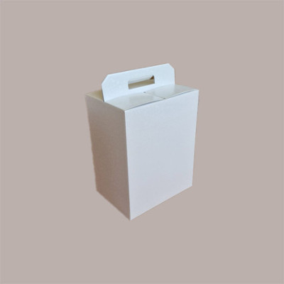 Scatola per Confezione Regalo Natale Porta Panettone Bottiglia Valigetta grande Cartoncino grafica Sfere Bianco 430x2 [7d63f571]