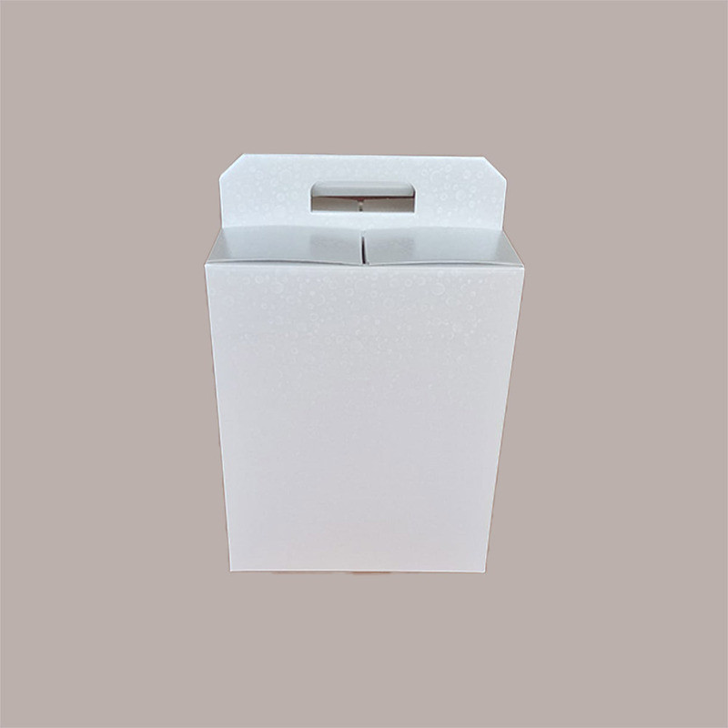 Scatola per Confezione Regalo Natale Porta Panettone Bottiglia Valigetta media Cartoncino grafica Sfere Bianco 330x25 [3950cdaa]