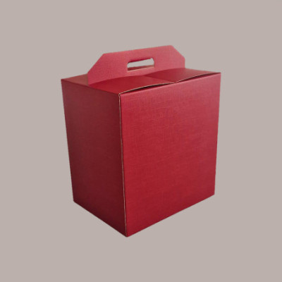 Scatola per Confezione Regalo Natale Porta Panettone Bottiglia Valigetta Media Cartoncino grafica Seta Bordeaux 330x2 [7df7ce48]
