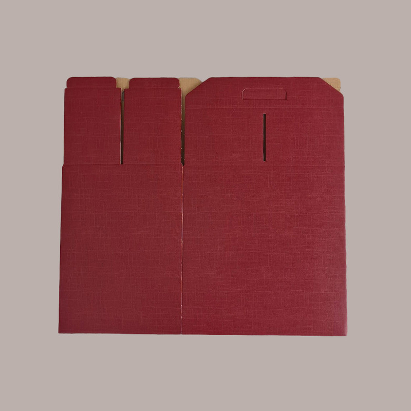 Scatola per Confezione Regalo Natale Porta Panettone Bottiglia Valigetta Gigante Cartoncino grafica Seta Bordeaux 520 [5a99ccf7]