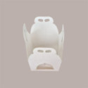 Scatola Porta Panettone Alto in Cartoncino Bianco con Finestra PVC Albero 200x200H180mm 10 pezzi [f0c28082]