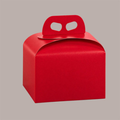 Scatola Porta Panettone Alto 1 Kg in Cartoncino Seta Rosso 20x20x18 cm Confezione 10 Pz [28a2dbb9]