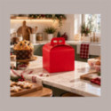 Scatola Porta Panettone Alto 1 Kg in Cartoncino Seta Rosso 20x20x18 cm Confezione 10 Pz [469959b0]