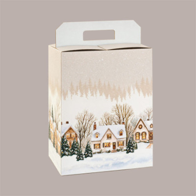 Scatola Christmas Village per Confezioni Regalo Natalizie 430x240H345 mm 5 Pz [7b5b33d2]