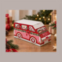 Scatola Natalizia Furgoncino Rosso 200x120H120 mm per Confezioni Regalo 10 Pz [266e2db1]