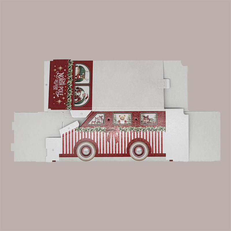 Scatola Natalizia Furgoncino Rosso 310x150H160 mm per Confezioni Regalo 10 Pz [8b4de3ba]