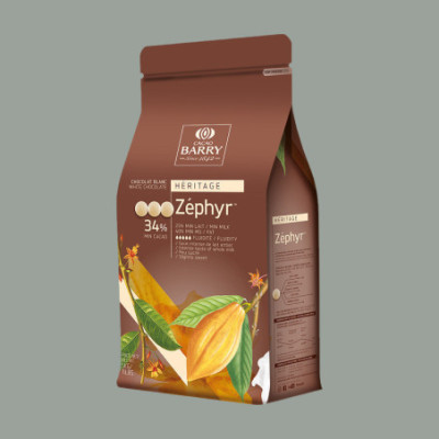 Cioccolato Bianco di Copertura Zephir 34% in Bottoni Barry 5 Kg [f06d29ef]