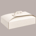 Scatola Porta Torta Gigante in Cartoncino Bianco Damasco 48x68H10 cm 5 Pezzi [b9271d54]