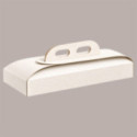Scatola Rettangolare Porta Torta Bianco Damasco per Dolci e Pasticceria 17x41H7 cm 10 Pz [12f22f83]