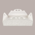 Scatola Rettangolare Porta Torta Bianco Damasco per Dolci e Pasticceria 17x41H7 cm 10 Pz [c8620b89]