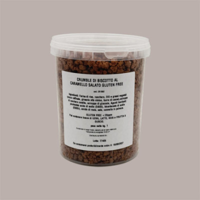 Crumble Granella al Gusto di Caramello Salato Ideale per Dolci Yogurt Gelato Gluten Free 1 Kg [67cca4c6]