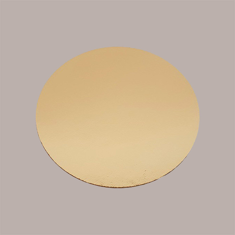 Disco Vassoio Rigido Leggero Sottotorta Dolce in Cartoncino Alimentare Oro  Bordo Liscio Dm32 cm 10 Kg [e3611201]