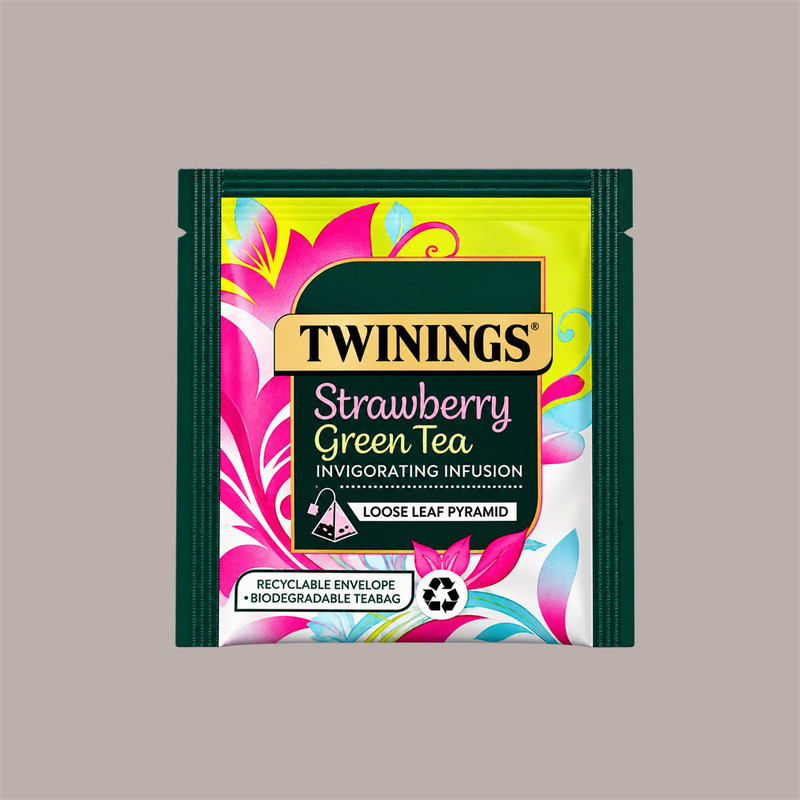 Tè Verde alla Fragola Strawberry Green Tea Twinings Confezione da 15 Pz [b9be34f8]