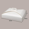 Scatola Porta Torta Bianco Naturale 40x50xH10 cm Confezione da 5 Pz [2c3ee643]