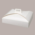 Scatola Porta Torta Bianco Naturale 40x50xH10 cm Confezione da 5 Pz [9e736059]