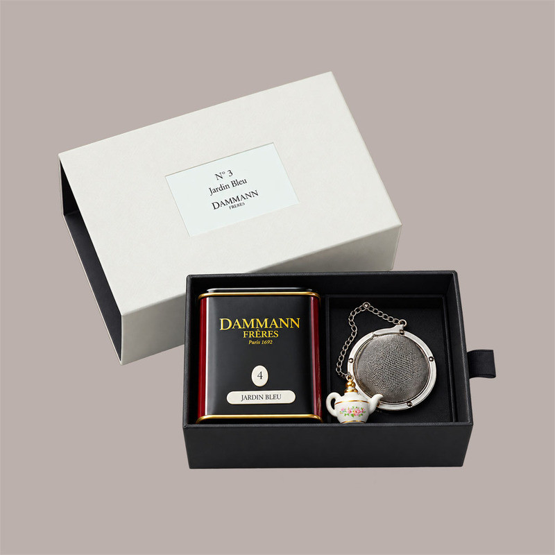Confezione Regalo Jardin Romantique con 2 Lattine da 30 g Miss Dammann e Jardin Bleu Infusore Incluso [0a71e4d1]