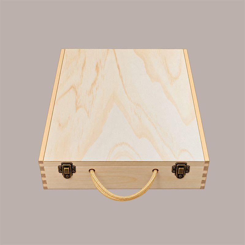 Scatola in Legno di Pino Cassetta Stesa porta 3 Bottiglie Olio Vino da 750 Ml  350x290H9,5mm 1 Pz [aad7b1cf]