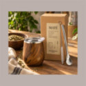 Set Degustazione Maté con Tazza Termica in Acciaio Inox 250 Bombilla, Spazzola per Pulizia e Coperchio [2a6a08f2]