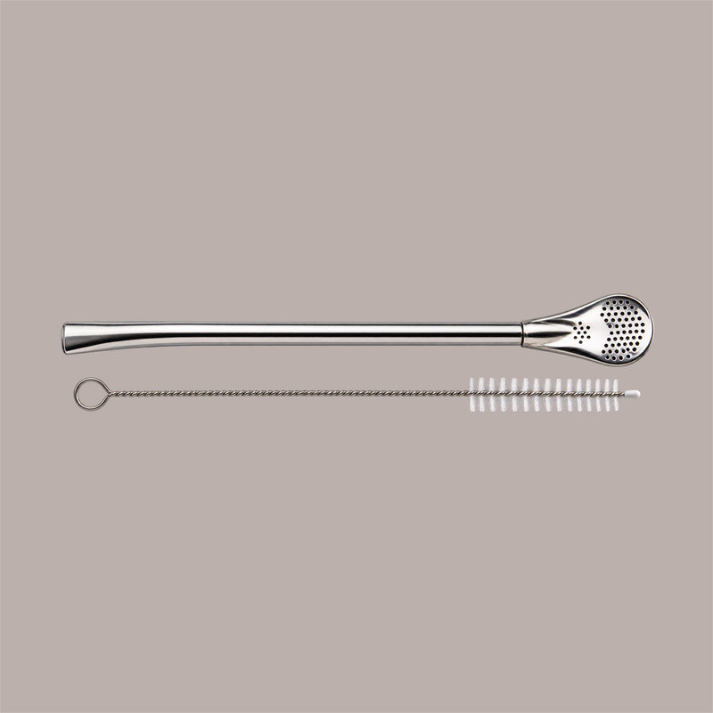 Set Degustazione Maté con Tazza Termica in Acciaio Inox 250 Bombilla, Spazzola per Pulizia e Coperchio [3ac0fdd4]